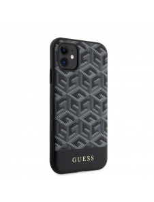 Guess PU G Cube MagSafe Fodral till iPhone 11 Svart
