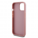 Guess PU Fixed Glitter 4G metalllogofodral för iPhone 12/12 Pro Pink