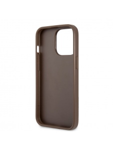 Guess PU 4G Stripe-fodral till iPhone 13 Pro Brown