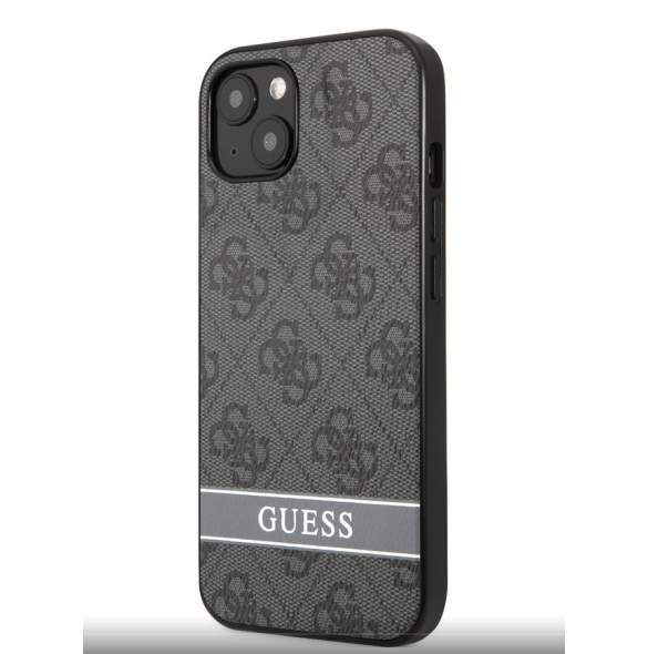 Guess PU 4G Stripe Fodral till iPhone 13 Grå