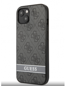 Guess PU 4G Stripe Fodral till iPhone 13 Grå