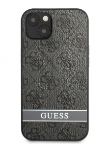 Guess PU 4G Stripe Fodral till iPhone 13 Grå