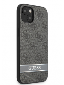 Guess PU 4G Stripe Fodral till iPhone 13 Grå