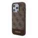 Guess PU 4G Stripe MagSafe-fodral till iPhone 15 Pro Max Brun
