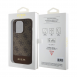 Guess PU 4G Stripe MagSafe-fodral till iPhone 15 Pro Max Brun
