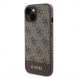 Guess PU 4G Stripe MagSafe Fodral till iPhone 15 Brun