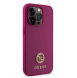 Guess PU 4G Strass metalllogofodral för iPhone 15 Pro Pink