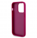 Guess PU 4G Strass metalllogofodral för iPhone 15 Pro Pink