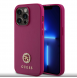 Guess PU 4G Strass metalllogofodral för iPhone 15 Pro Max Rosa