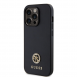 Guess PU 4G Strass metalllogofodral för iPhone 15 Pro Max Svart