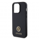 Guess PU 4G Strass metalllogofodral för iPhone 15 Pro Max Svart