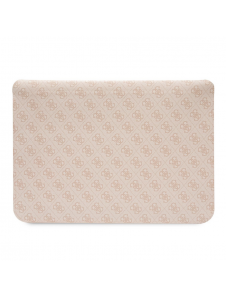 Guess PU 4G Printed Stripes Datorfodral 16" Rosa
