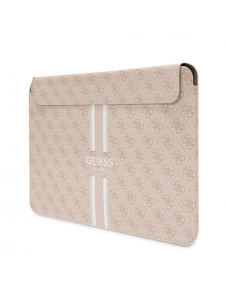 Guess PU 4G Printed Stripes Datorfodral 13/14" Rosa