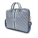 Guess PU 4G Printed Stripes datorväska 15/16" Blå
