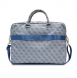 Guess PU 4G Printed Stripes datorväska 15/16" Blå