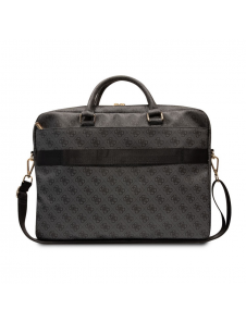 Guess PU 4G Printed Stripes datorväska 15/16" Svart
