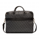 Guess PU 4G Printed Stripes datorväska 15/16" Svart