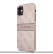 Guess PU 4G Printed Stripe Fodral till iPhone 11 Rosa