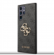 Guess PU 4G metalllogofodral till Samsung Galaxy S23 Ultra Grey