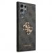 Guess PU 4G metalllogofodral till Samsung Galaxy S23 Ultra Grey