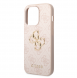 Guess PU 4G metalllogofodral för iPhone 15 Pro Max Rosa