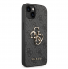Guess PU 4G metalllogofodral för iPhone 14 Plus Grå
