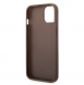 Guess PU 4G metalllogofodral för iPhone 14 Brun