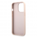 Guess PU 4G metalllogofodral för iPhone 13 Pro Pink