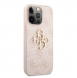 Guess PU 4G metalllogofodral för iPhone 13 Pro Max Rosa