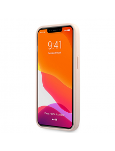 Guess PU 4G metalllogofodral för iPhone 13 Pro Max Rosa