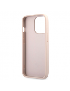 Guess PU 4G metalllogofodral för iPhone 13 Pro Max Rosa