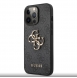 Guess PU 4G metalllogofodral för iPhone 13 Pro Grå