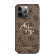 Guess PU 4G metalllogofodral för iPhone 13 Pro Brown
