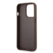 Guess PU 4G metalllogofodral för iPhone 13 Pro Brown