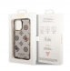 Guess PC/TPU Peony Glitter Fodral för iPhone 14 Pro Max Svart