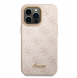 Guess PC/TPU 4G Metal Camera Outline Case för iPhone 14 Pro Pink