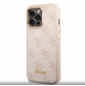 Guess PC/TPU 4G Metal Camera Outline Case för iPhone 14 Pro Pink
