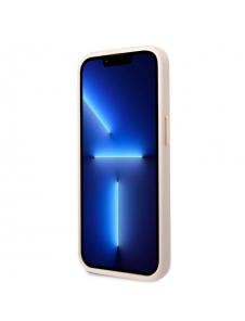 Guess PC/TPU 4G Metal Camera Outline Case för iPhone 14 Pro Pink