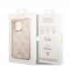 Guess PC/TPU 4G Metal Camera Outline Case för iPhone 14 Pro Pink