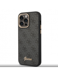 Guess PC/TPU 4G Metal Camera Outline Fodral för iPhone 14 Pro Max Svart