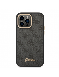 Guess PC/TPU 4G Metal Camera Outline Fodral för iPhone 14 Pro Max Svart