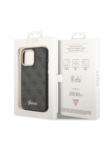 Guess PC/TPU 4G Metal Camera Outline Fodral för iPhone 14 Pro Max Svart