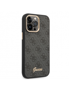 Guess PC/TPU 4G Metal Camera Outline Fodral för iPhone 14 Pro Svart
