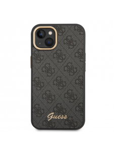 Guess PC/TPU 4G Metal Camera Outline Fodral för iPhone 14 Svart