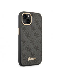 Guess PC/TPU 4G Metal Camera Outline Fodral för iPhone 14 Svart