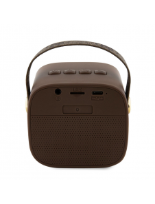 Guess Mini Bluetooth-högtalare PU 4G-rem Brun (skadat paket)