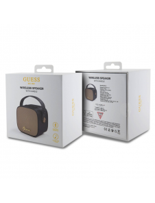 Guess Mini Bluetooth-högtalare PU 4G-rem svart (skadat paket)