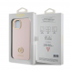 Guess Liquid Silicone 4G Strass Metal Logotypfodral till iPhone 15 Rosa