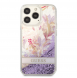 Guess Liquid Glitter Flower Fodral till iPhone 13 Pro Purple