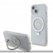 Guess IML Ring Stand Glitter MagSafe Fodral för iPhone 15 Transparent
